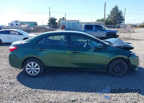 2015 Toyota Corolla Le из США, поврежденный, VIN 2T1BURHE4FC258957